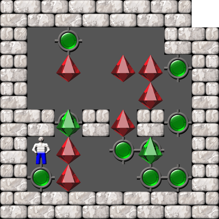 Sokoban Mass Remodel level 1887